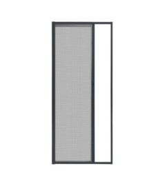 Moustiquaire enroulable LUANCE latérale gris/toile grise 140x230cm