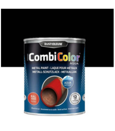 Peinture RUST-OLEUM Combicolor Aqua brillant noir RAL 9005 0,75L
