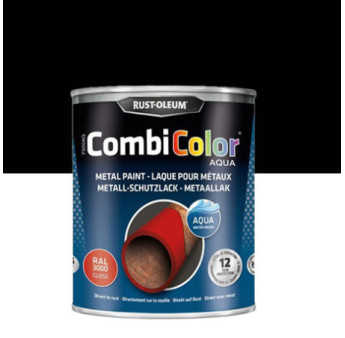 Peinture RUST-OLEUM Combicolor Aqua brillant noir RAL 9005 0,75L