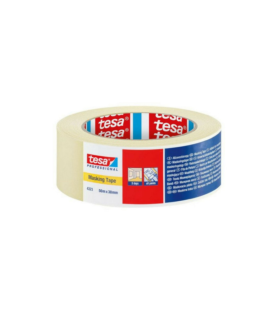 Adhésif de masquage supérieur lisse TESA 60°C 50mx38mm Adhésif de masquage supérieur lisse TESA 60°C 50mx38mm