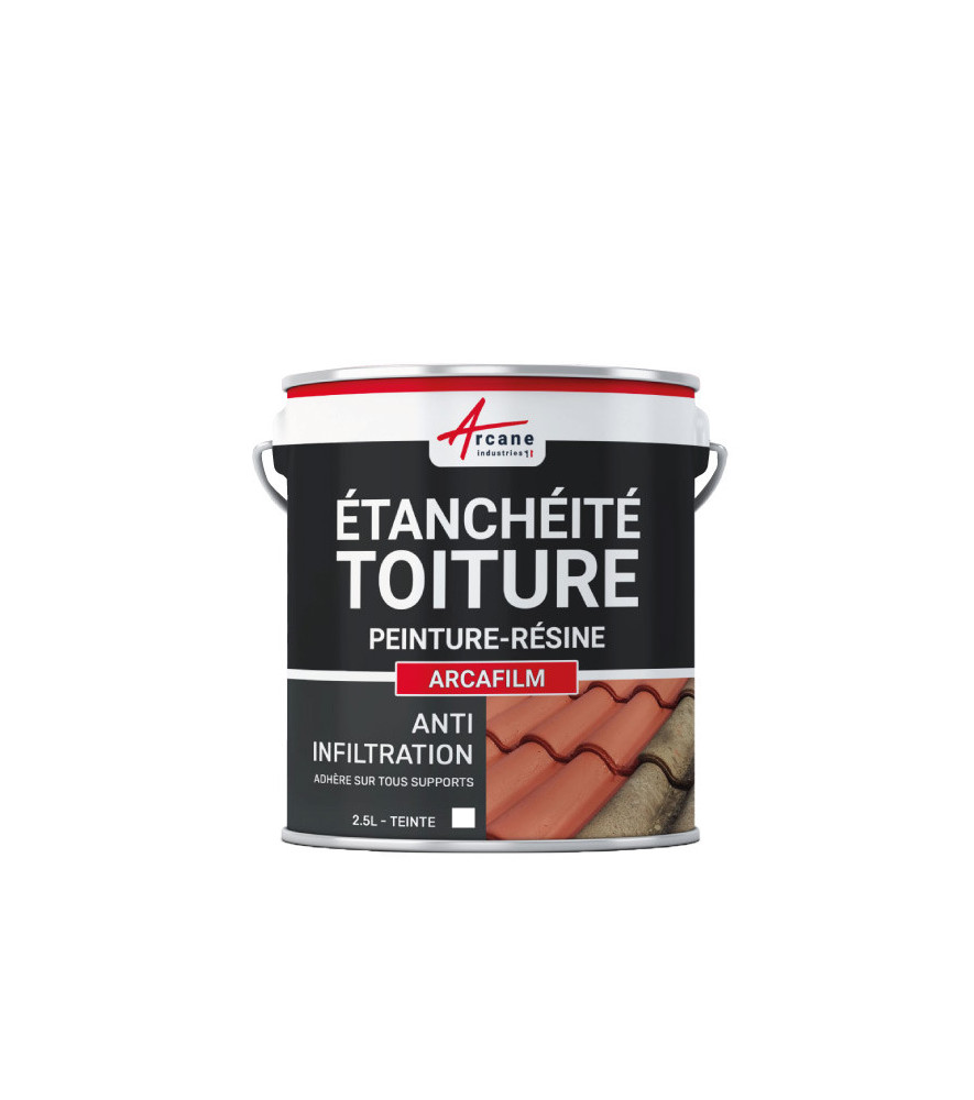 Etanchéité toiture ARCAFILM blanc 2,5L Etanchéité toiture ARCAFILM blanc 2,5L