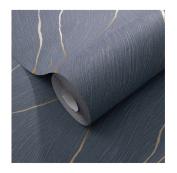 Papier Peint ERISMANN Collection OPUS 10440-08 Bleu cuivre