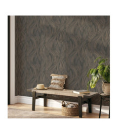 Papier Peint ERISMANN Collection OPUS 10456-11 Taupe cuivre