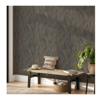 Papier Peint ERISMANN Collection OPUS 10456-11 Taupe cuivre