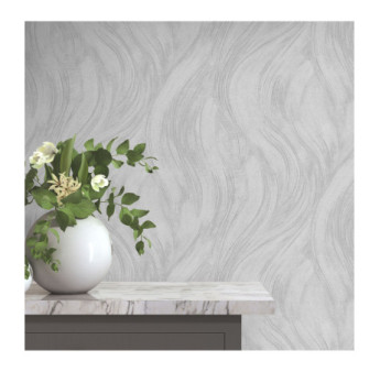 Papier Peint ERISMANN Collection OPUS 10456-31 Gris argente