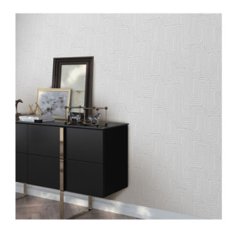 Papier Peint ERISMANN Collection OPUS 10461-31 Gris argent