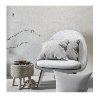 Papier Peint ERISMANN Collection OPUS 10461-31 Gris argent