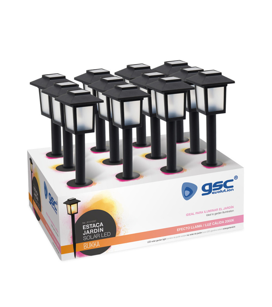Borne solaire Bukka led 2000K IP44 GARSACO Borne solaire Bukka led 2000K IP44 GARSACO