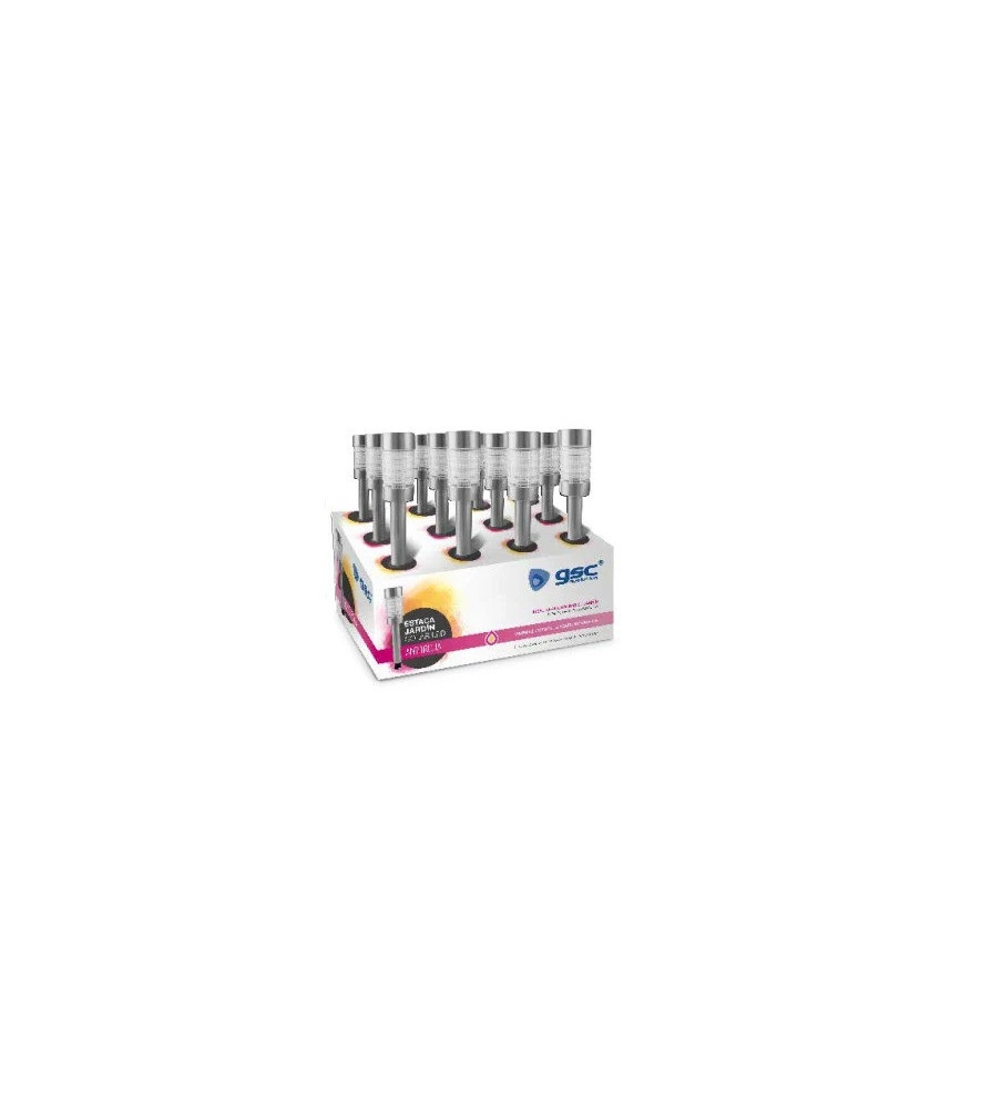 Borne solaire Antorcha nickel GARSACO 6000-6500K IP44 Borne solaire Antorcha nickel GARSACO 6000-6500K IP44