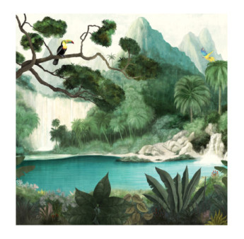 Panoramique MASUREEL Collection Walldesigns IV Toucan Azur  DG4TOU1023-260 106x260cm