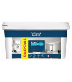 Peinture Murs & Plafonds LES 3 BLANCS monocouche mat blanc 5L
