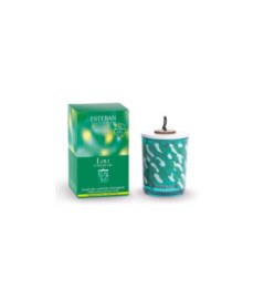 ESTEBAN Bougie décorative parfumée rechargeable Eau d'AMAZONIE 180g