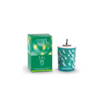 ESTEBAN Bougie décorative parfumée rechargeable Eau d'AMAZONIE 180g