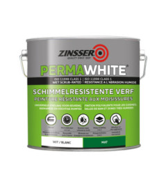 Peinture ZINSSER Permawhite mat velours blanc 2,5L