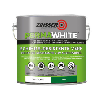Peinture ZINSSER Permawhite mat velours blanc 2,5L