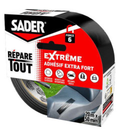 Adhésif SADER Répar'Tout Extrême transparent 20mx50mm