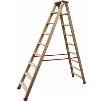 Echelle double RICHOMME BMP2008 8 marches bois -  2,27m