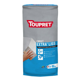 Enduit extra'liss poudre TOUPRET gamme les Essentiels 15kg