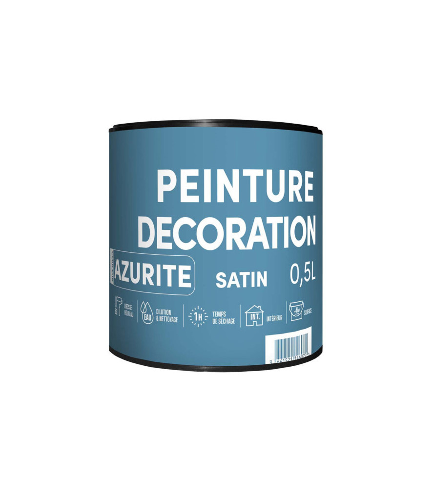 Peinture RECA Déco TDP intérieure Satin Azurite 0,5L
