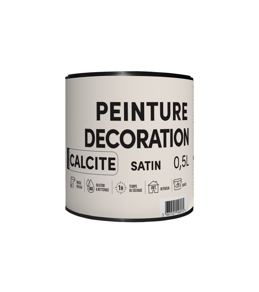 Peinture RECA Déco TDP intérieure Satin Calcite 0,5L
