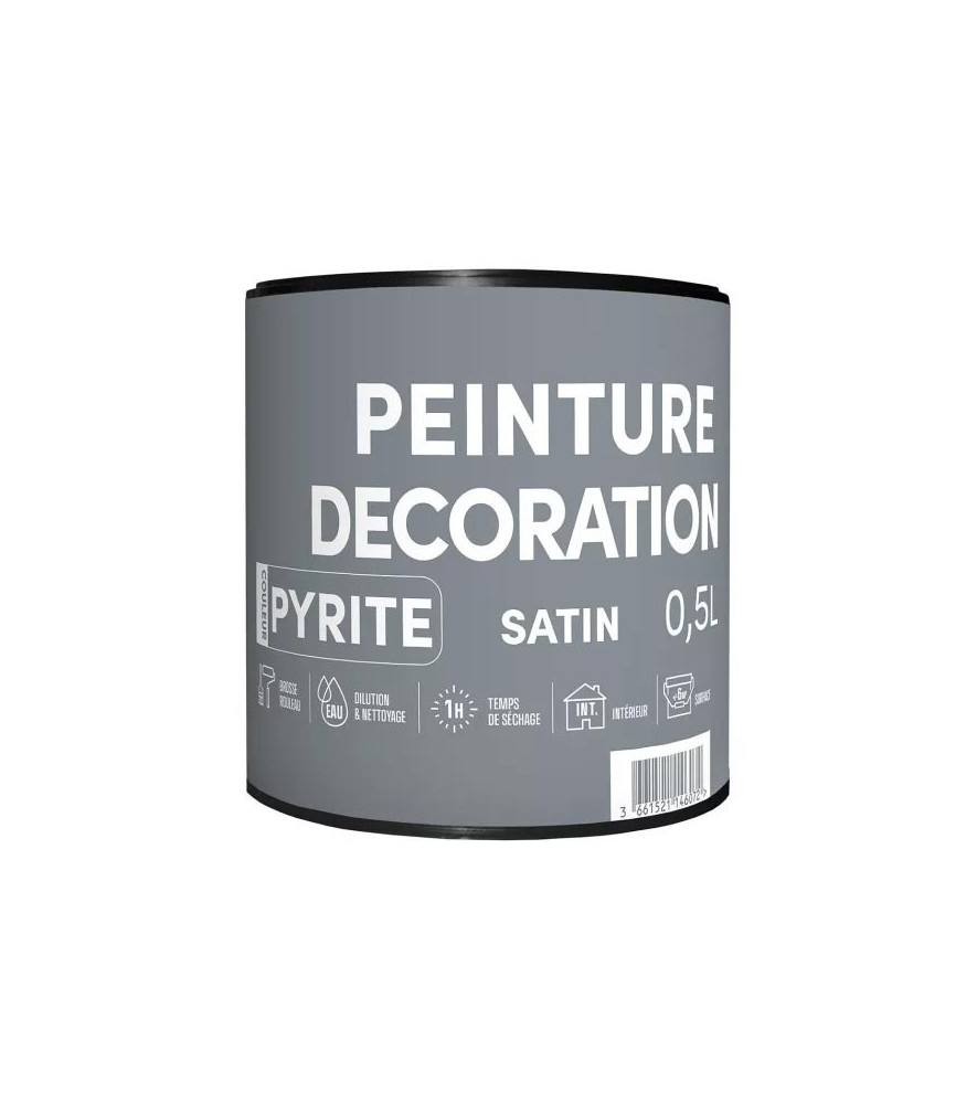 Peinture RECA Déco TDP intérieure Satin Pyrite 0,5L