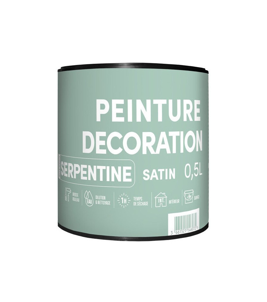 Peinture TDP Décoration Intérieur satin Serpentine 0,5L Peinture TDP Décoration Intérieur satin Serpentine 0,5L