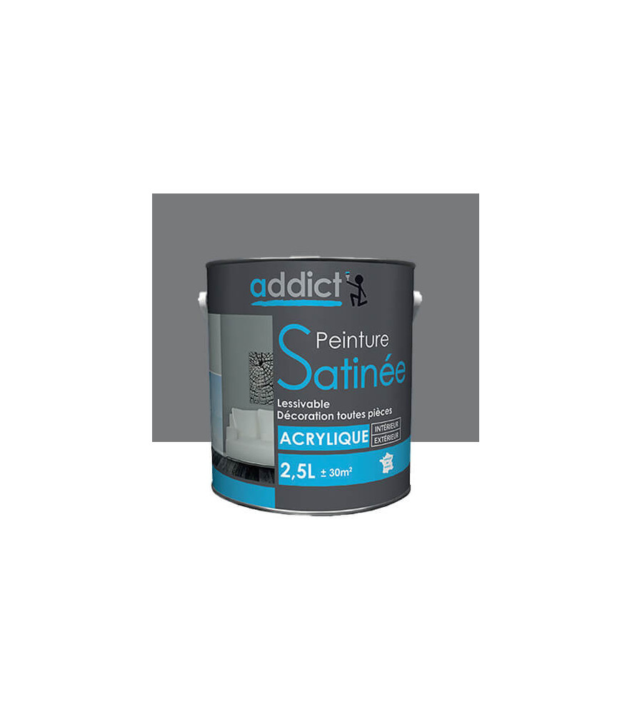 Peinture ADDICT acrylique calcaire 2,5L