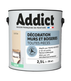 Peinture ADDICT Déco.M&Bois satin castor 2,5L