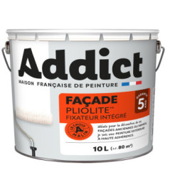 Peinture façade ADDICT 100% pliolite blanc 10L