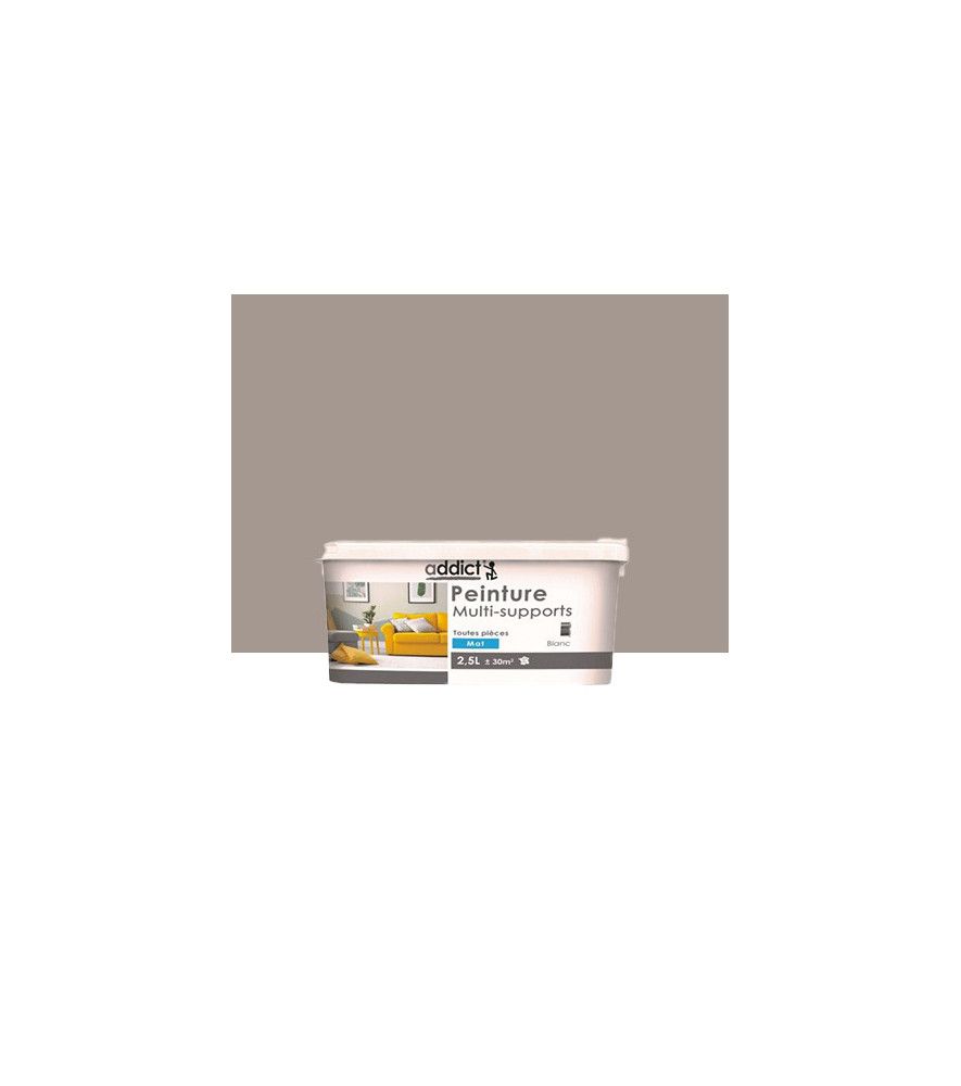 Peinture multi-supports ADDICT mat ficelle 2,5L Peinture multi-supports ADDICT mat ficelle 2,5L