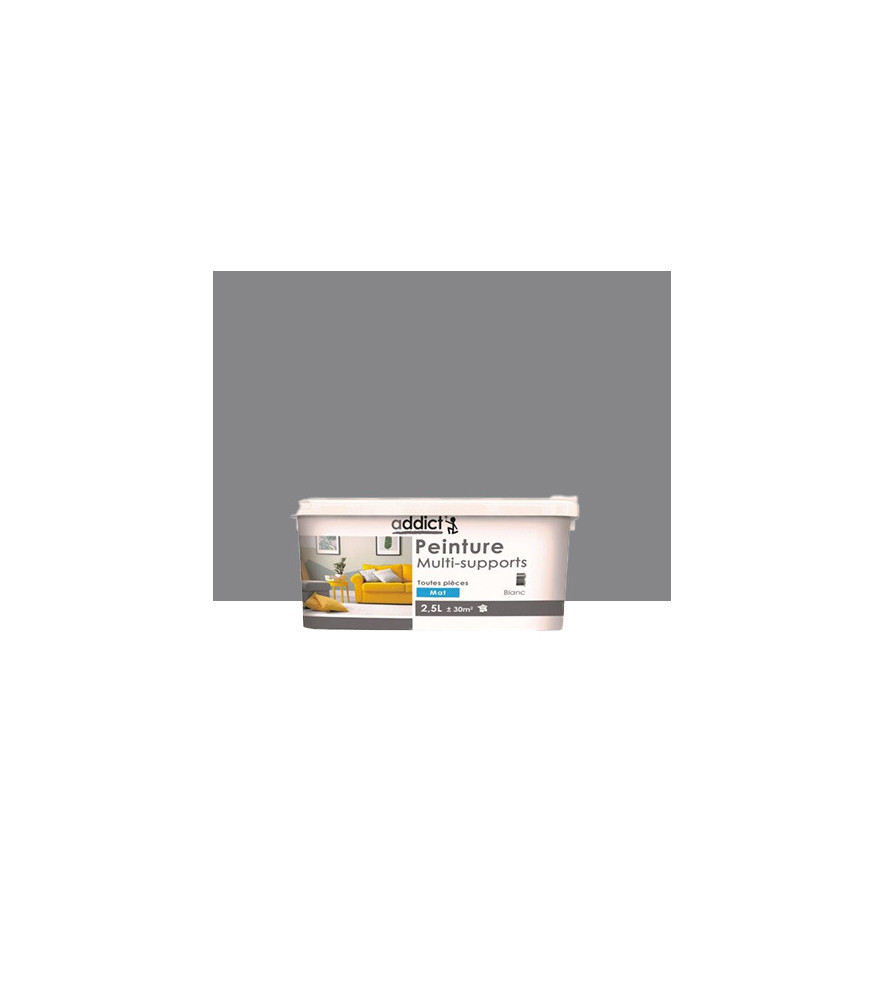 Peinture multi-supports ADDICT mat galet 2,5L Peinture multi-supports ADDICT mat galet 2,5L