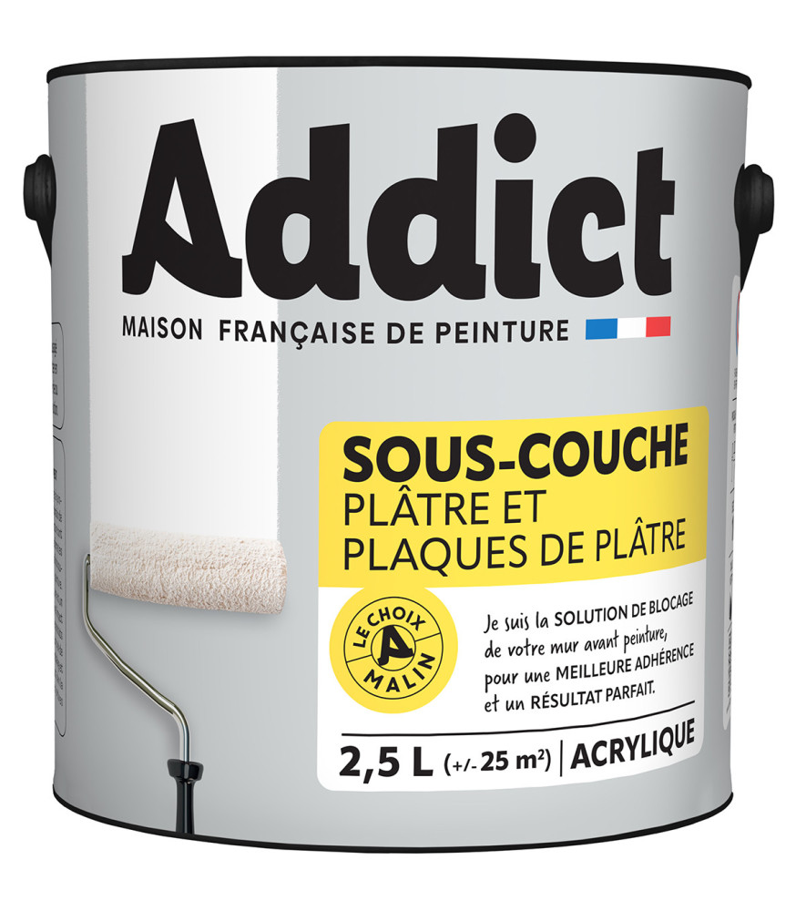 Sous-couche ADDICT acrylique blanc 2,5L Sous-couche ADDICT acrylique blanc 2,5L