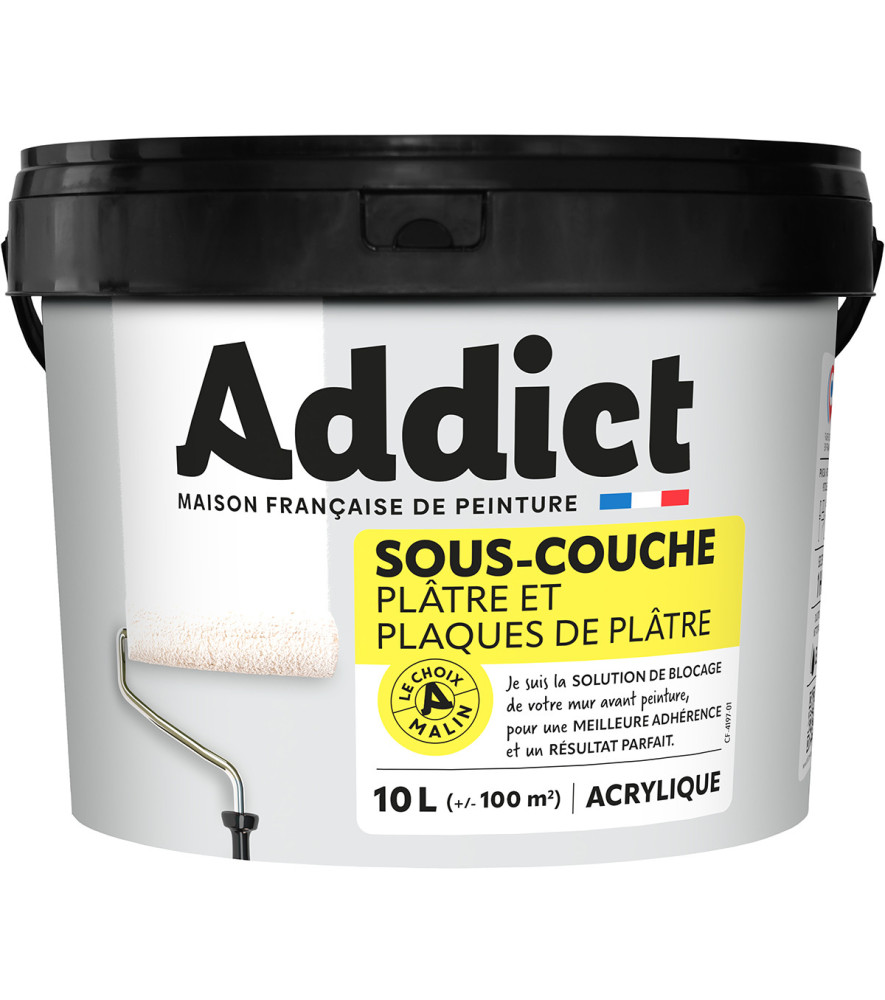 Sous-couche ADDICT acrylique blanc 10L Sous-couche ADDICT acrylique blanc 10L
