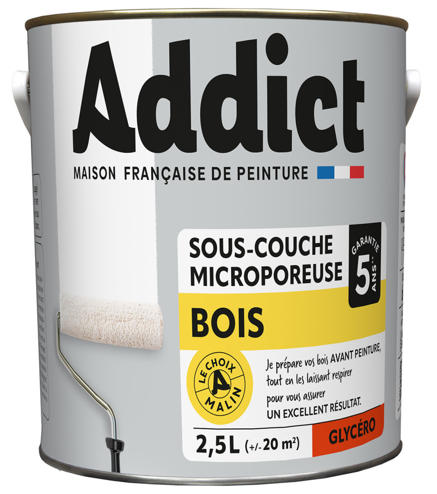 Sous-couche ADDICT bois blanc 2,5L Sous-couche ADDICT bois blanc 2,5L