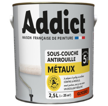 Sous-couche ADDICT métaux blanc 2,5L