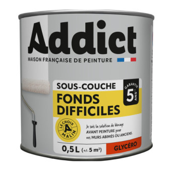Sous-couche ADDICT fonds difficiles blanc 0,5L