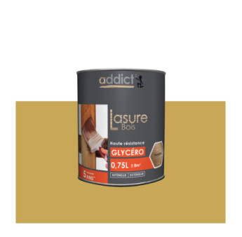 Lasure bois ADDICT glycéro chêne clair 0,75L