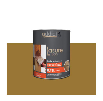 Lasure bois ADDICT glycéro chêne 0,75L