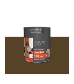 Lasure bois ADDICT glycéro chêne rustique 0,75L