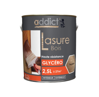 Lasure bois ADDICT glycéro incolore 2,5L