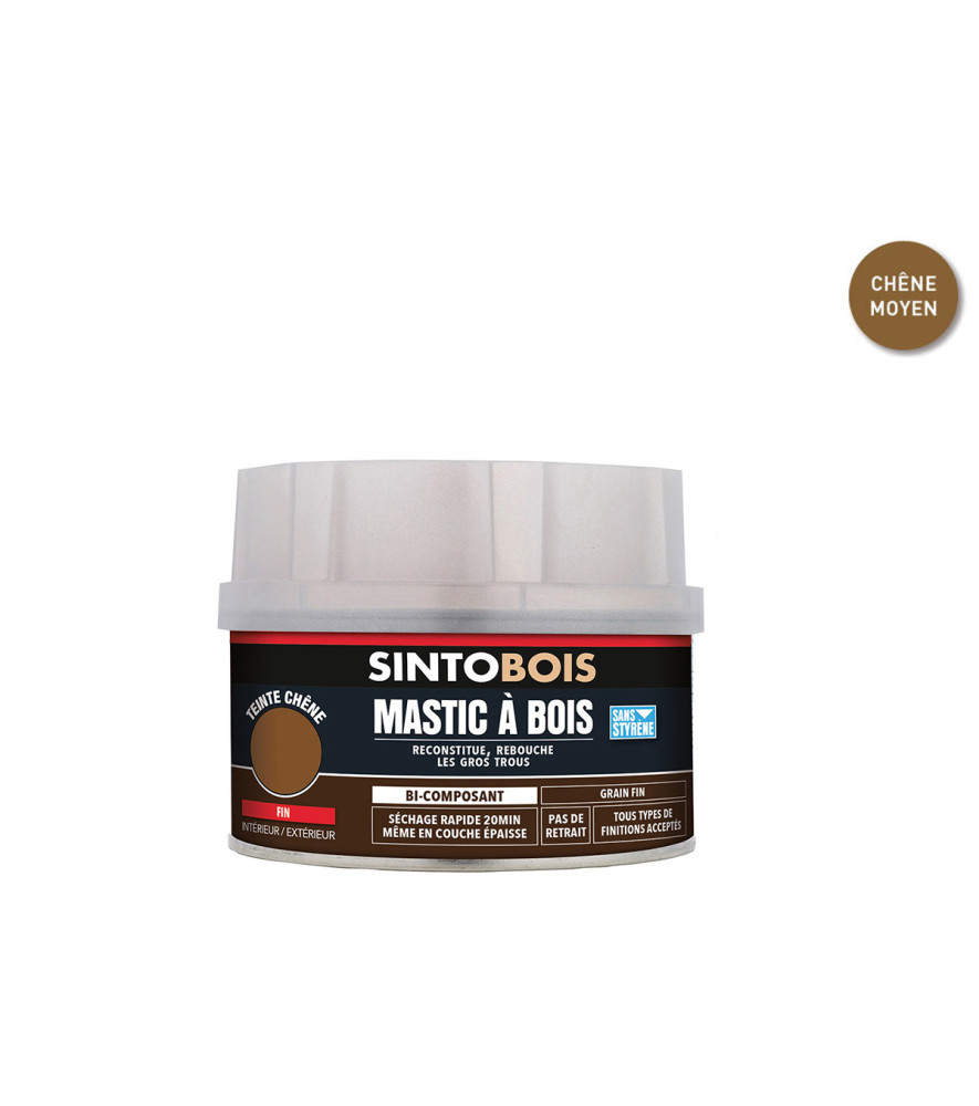 Mastic SINTOBOIS chêne moyen 170ml Mastic SINTOBOIS chêne moyen 170ml