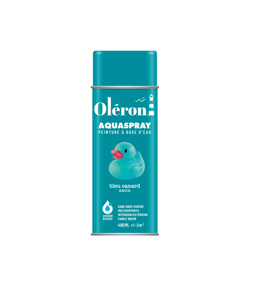 Aérosol TECHNIMA Aquaspray Oléron bleu canard satiné 400ml Aérosol TECHNIMA Aquaspray Oléron bleu canard satiné 400ml