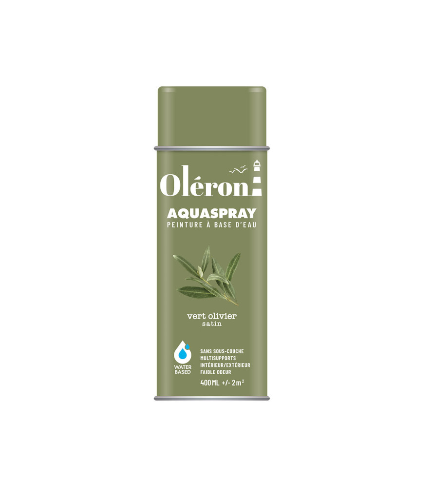 Aérosol TECHNIMA Aquaspray Oléron vert olivier satiné 400ml Aérosol TECHNIMA Aquaspray Oléron vert olivier satiné 400ml