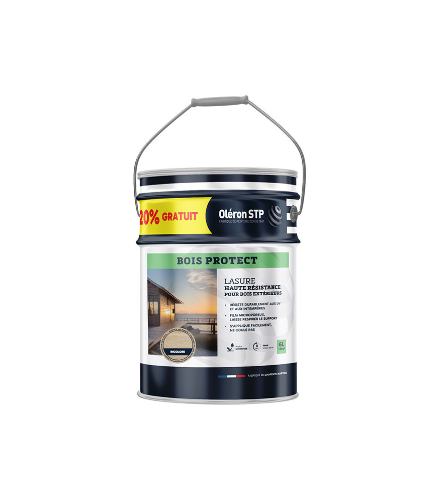 TECHNIMA Oléron Lasure Bois Protect incolore 5L+20% gratuit TECHNIMA Oléron Lasure Bois Protect incolore 5L+20% gratuit