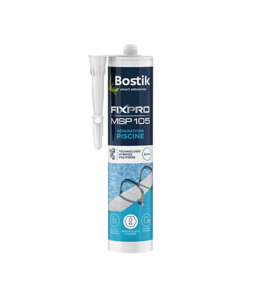Colle de fixation piscines BOSTIK MSP105 290ml Colle de fixation piscines BOSTIK MSP105 290ml