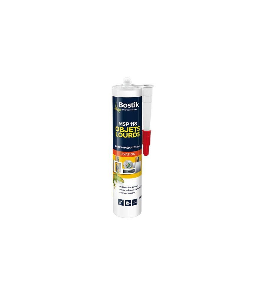 Colle BOSTIK fixation pro MSP118 objets lourds 290ml Colle BOSTIK fixation pro MSP118 objets lourds 290ml