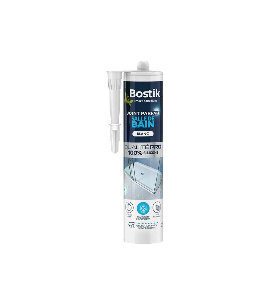 BOSTIK Joint Parfait Salle de Bain Blanc 280ml