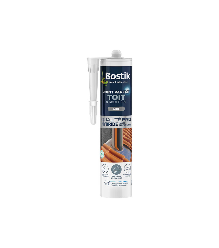 BOSTIK Joint Parfait Toit et Gouttière gris 290ml