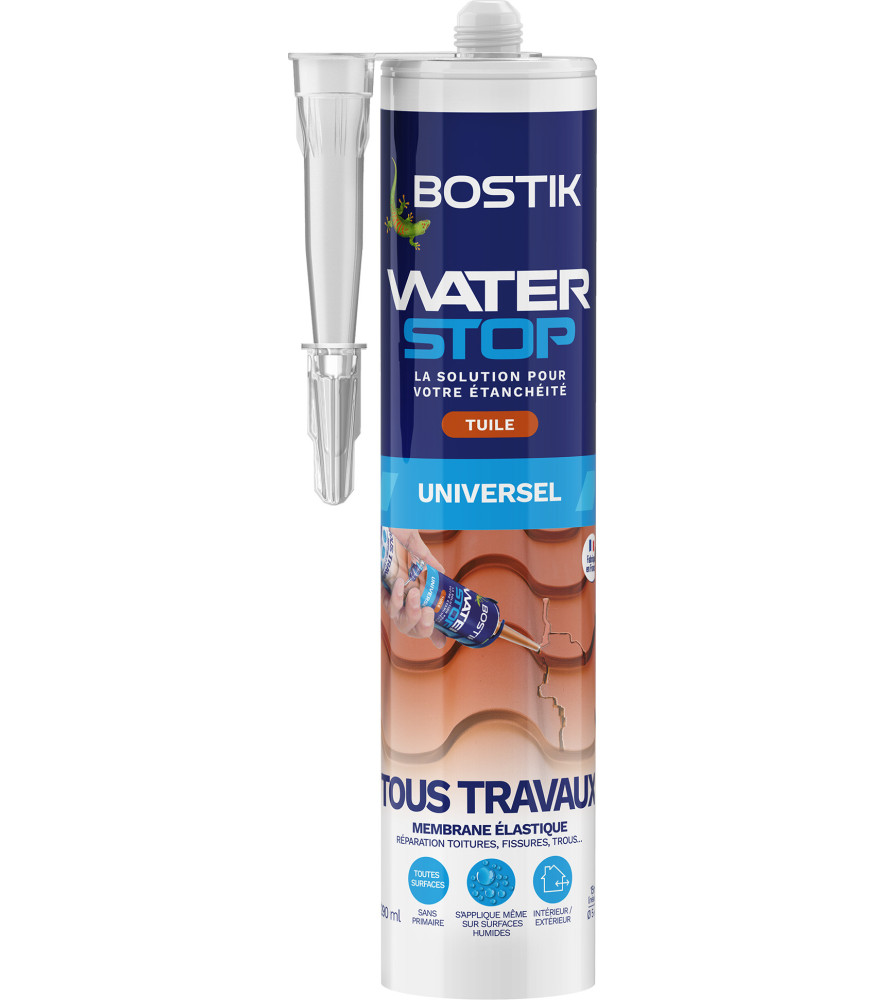 Résine d'étanchéité BOSTIK Waterstop tuile 290ml Résine d'étanchéité BOSTIK Waterstop tuile 290ml
