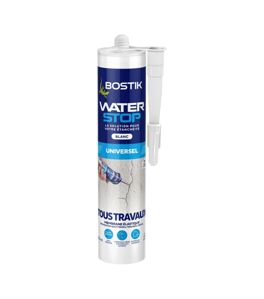 Résine d'étanchéité BOSTIK Waterstop blanc 290ml Résine d'étanchéité BOSTIK Waterstop blanc 290ml